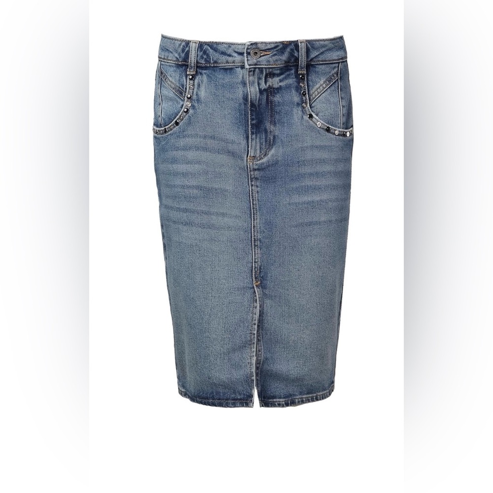 LIU.JO PENCIL DENIM PENCIL SKIRT